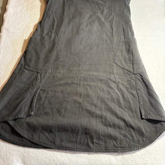 INGKKO Black Long Sleeve Midi Dress Pockets Crew Neck Made In Korea - Picture 7 of 9